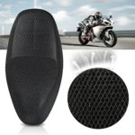 Jisoncaseバイクシートカバー 座り心地快適 断熱 換気 3Dメッシュシートカバー 取り付け簡単 雨 濡れ防止 汎用品 L（70～77×40～50）