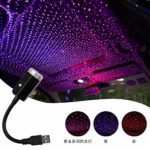 Catland 車用 イルミネーション パープル レッド 2色 LED 車載 雰囲気 ライト ブルー LEDイルミネーション 星空 ランプ USB式ライト 取付簡単 高輝度 車内装飾用 パーティー クリスマス 誕生日 カラオケ 汎用 藍紫色 赤色